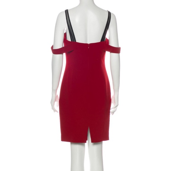 NWT Cinq a Sept Nova Red and Black Mini Dress - Picture 5 of 11